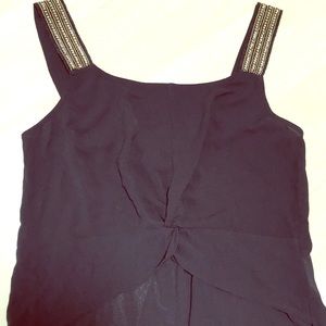 Bebe Iris High Low Maxi Top